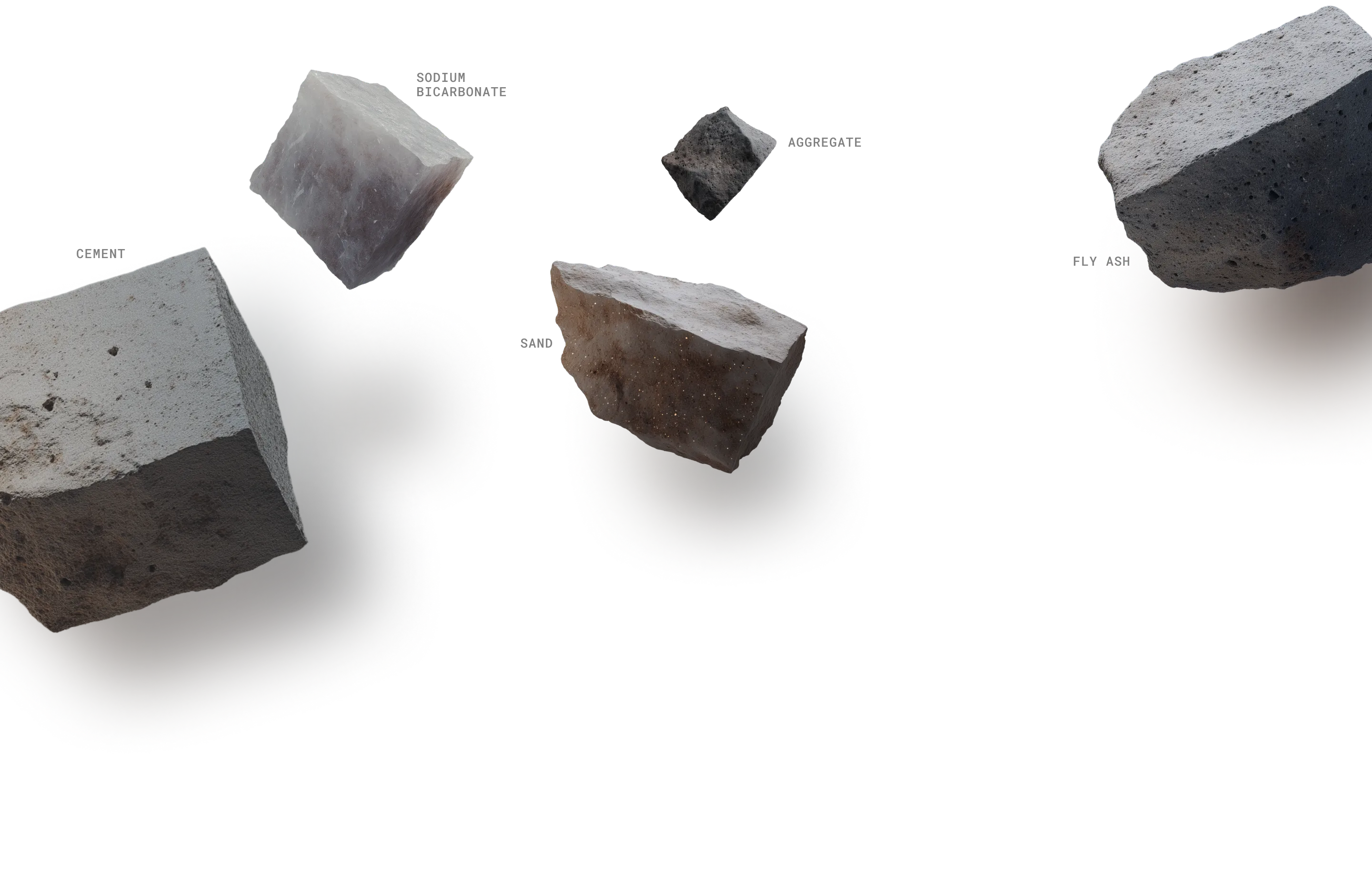 FormCrete raw ingredients